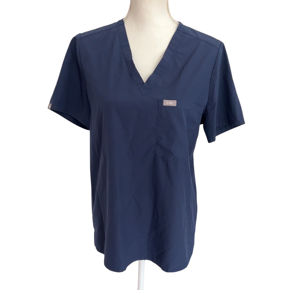 Figs Technical Collection Scrub Top Blue SZ: M